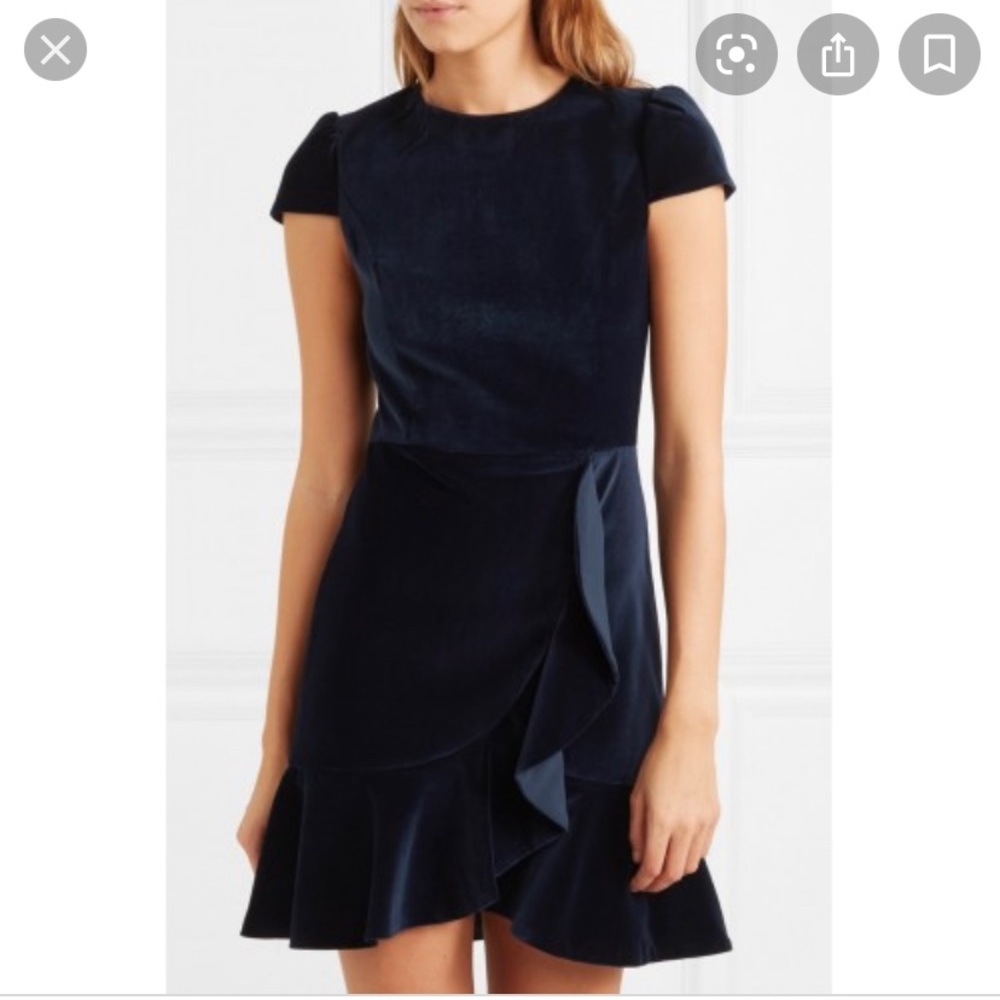 Alice & Olivia Enid Ruffle Mini Dress Size 6